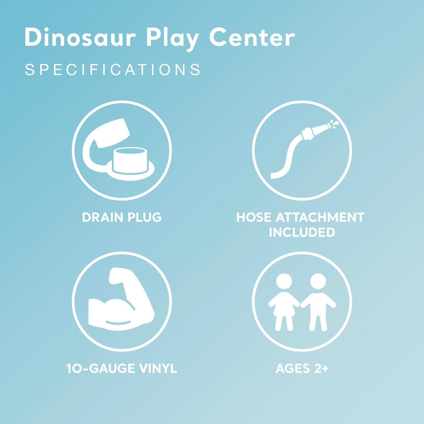 Intex 57444NP - Inflatable Play Center Dinosaur, Vinyl, Multicolor, 249x191x109 cm
