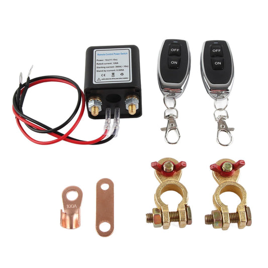 Improved Remote Battery Disconnect Switch for cars, Battery Disconnect Switch, DC12V Remote Battery Disconnect Switch Auto On Off Switch for Car (12V120A)