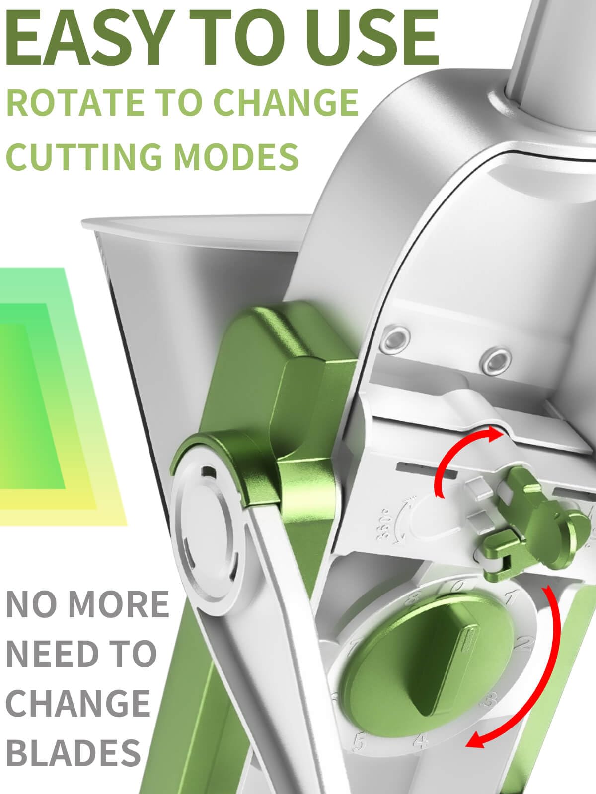 ONCE FOR ALL Vegetable slicer with collecting container, vegetable slicer ideal for cutting fries & potatoes, onion slicer cucumber slicer - dice slicer, julienne slicer.