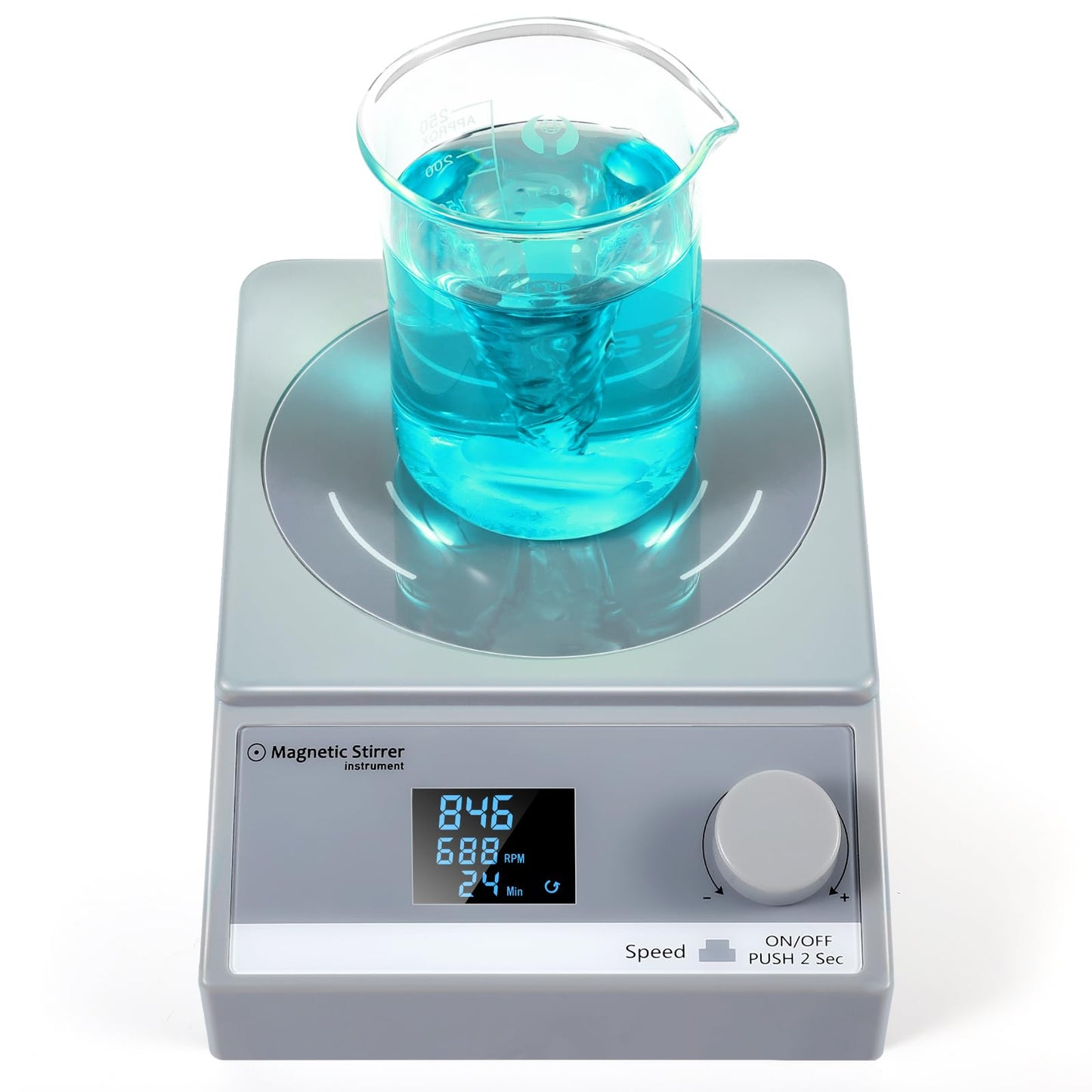 ANZESER magnetic stirrer with timer, 3.5L digital magnetic stirrer, magnetic stirring plate with LCD display.