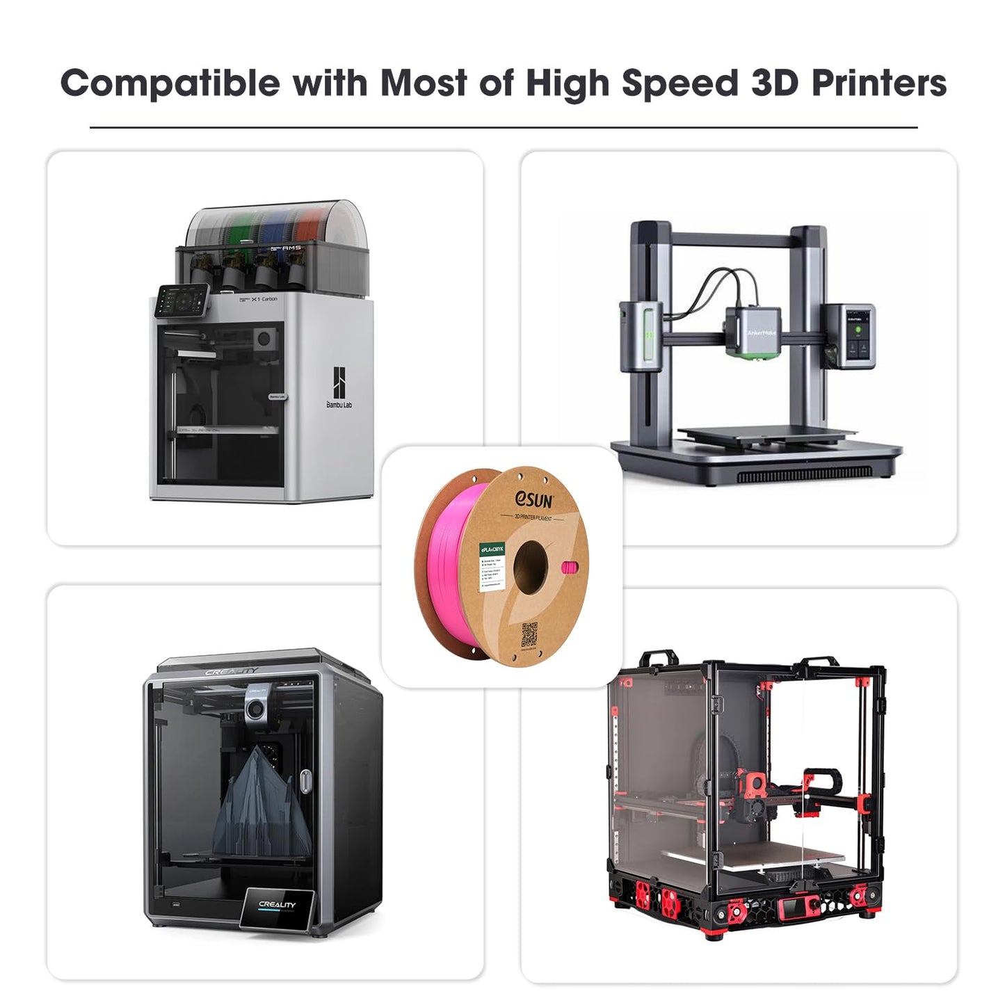 eSUN PLA+ Filament 1.75mm, Lithophane 3D Printer Filament PLA Plus, Accuracy +/- 0.03mm, 1KG Spool (2.2 LBS) CMYK Filament for FDM 3D Printers, Peach