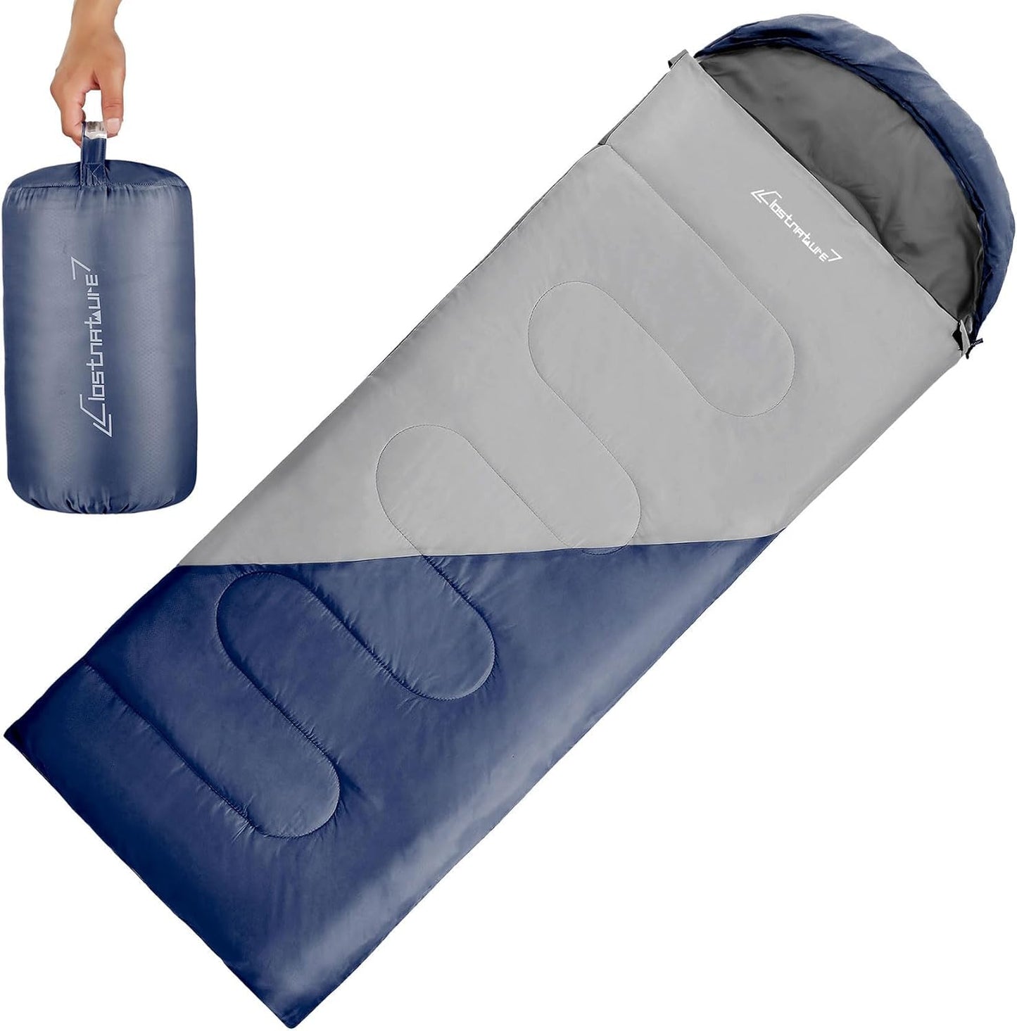 Clostnature Lightweight Camping Sleeping Bag - Casual Blanket Sleeping Bags for Adults, Women, Men, Hiking, Sports, Mountaineering (Left Zipper)