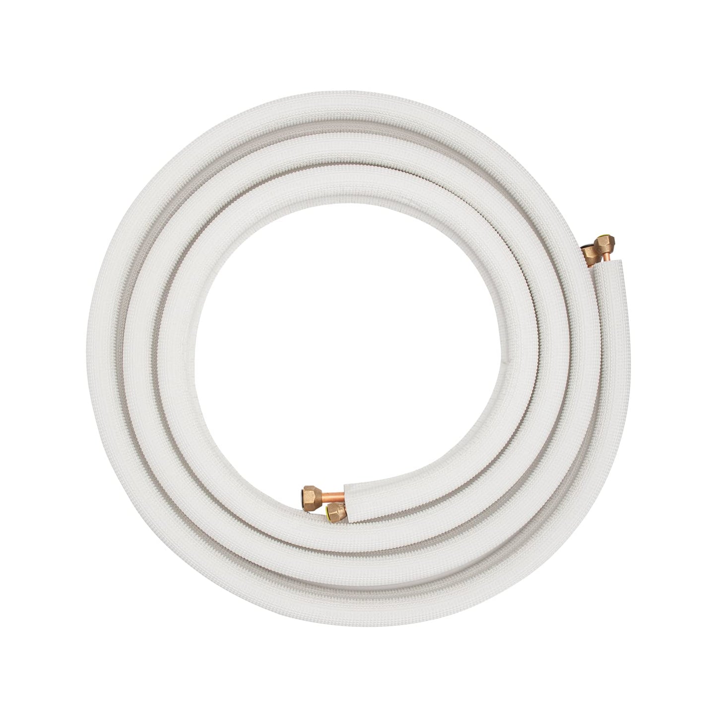 2x 4m 1/4" + 3/8" inch copper refrigerant lines Insulated copper tubes for 9000 mounting kit
