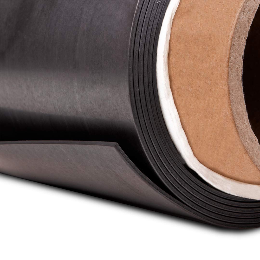 magnets4you Magnetic foil coated in black, Width 615x1.6 mm, meter length
