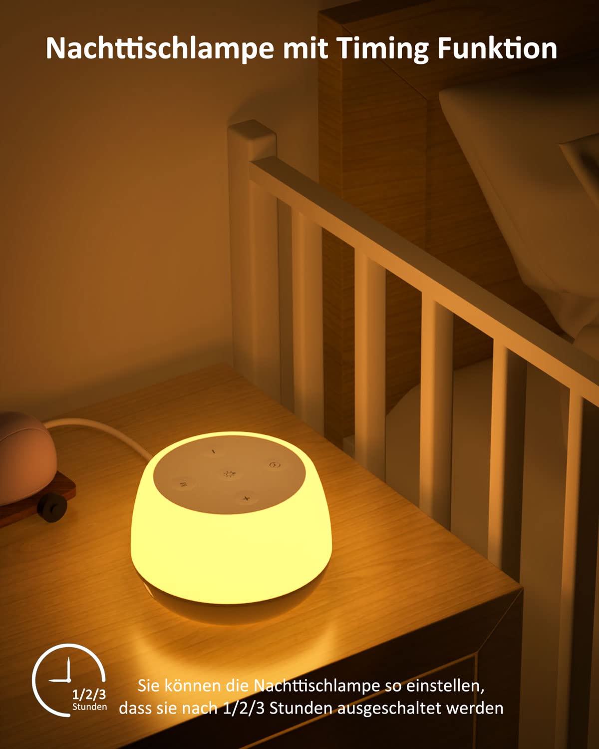Bedside lamp with USB C 20W Fast Charger, LED bedside lamp with touch dimmable feature and RGB color changing mode & timer. Charging lamp for kids' room, bedroom, living room.
