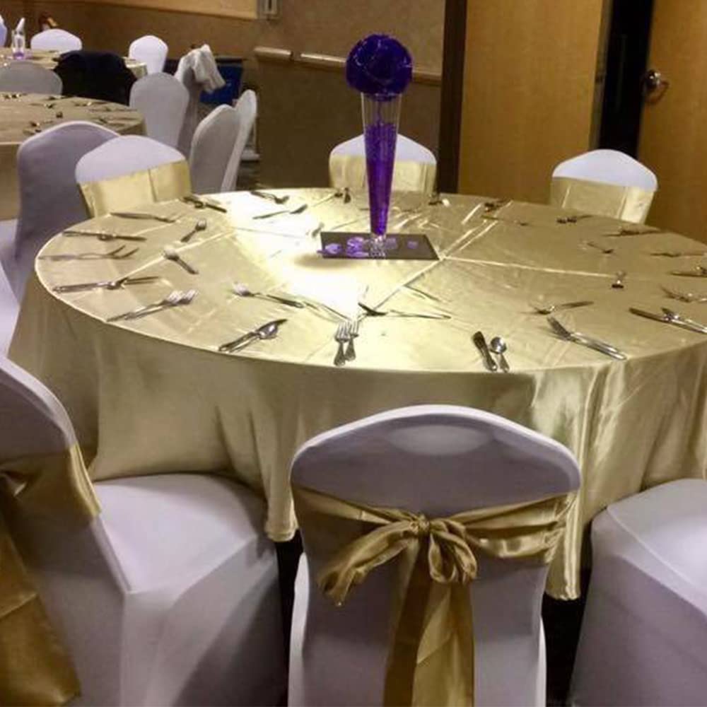 TONIFUL 25.4 cmx9.1 m, dark gold satin ribbon, extra wide Christmas ribbon for outdoor use, ribbon cutting ceremony, grand opening ribbon, table runner, gift wrapping, wedding decoration