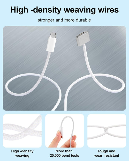 140W USB-C to magnetic 3 cable, Type C to magnetic 3 charging cable for magnetic 3 140/100/65W PD fast charging PVC for tablet (6.6ft)
