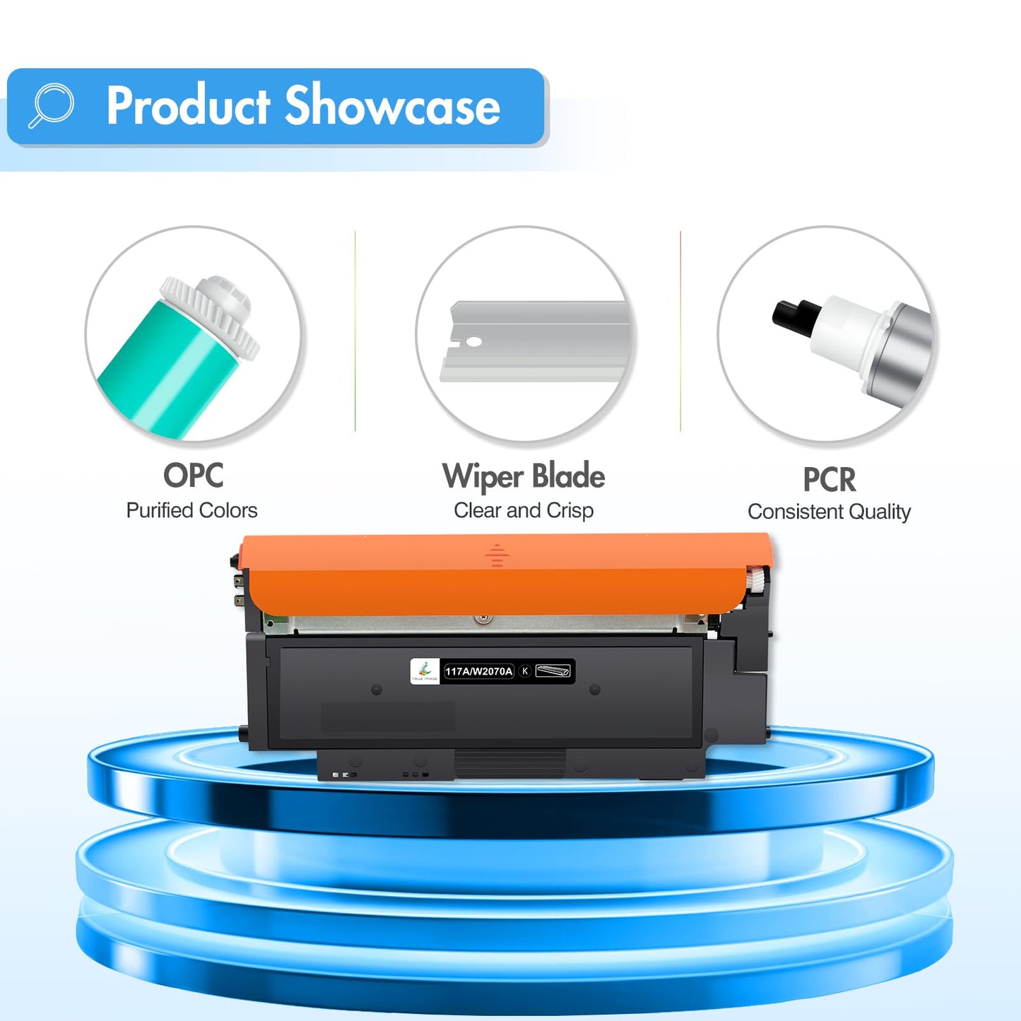 117A MFP 178nwg 179fwg Toner: Compatible for HP 117A Toner Set for Color Laser MFP 178nwg 179fwg 150nw 179fnw 178nw 150a 179 178 150 W2070A W2071A W2072A W2073A Black Cyan Yellow Magenta 4-Pack