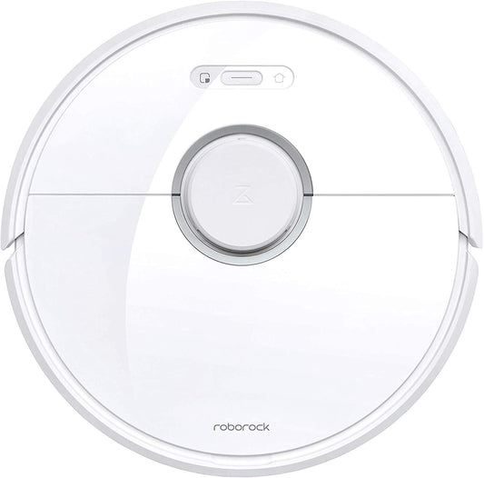 Roborock S6 vacuum and mop robot (2000Pa suction power, 180min battery life, 480ml dustbin, 140ml water tank, 67db noise level, Adaptive route algorithm, App and voice control) White.