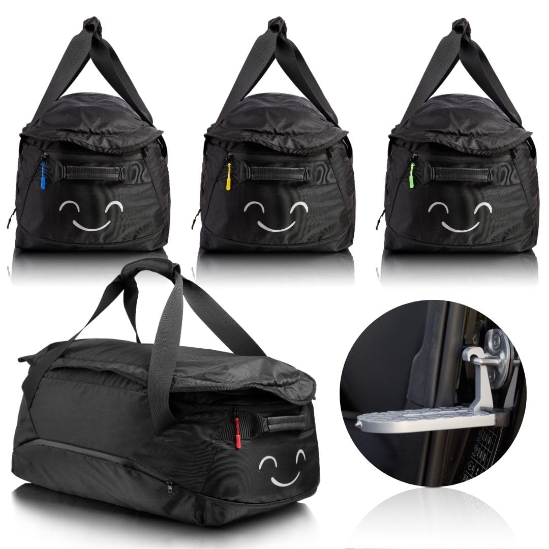 ISIBELL® Roof Box 4-piece bag set with step for easy loading and unloading, identification marker/duffel bag/roof box bags/roof box bag