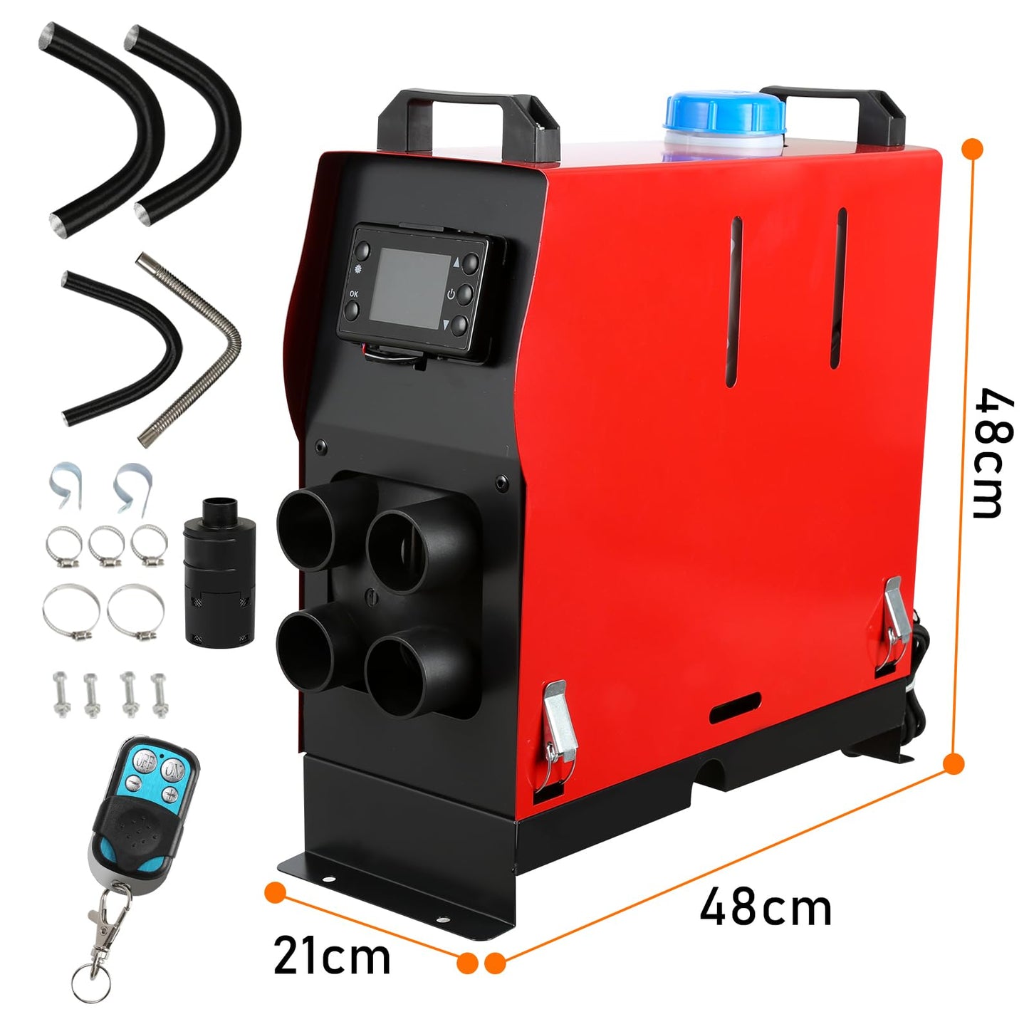 Randaco Diesel Parking Heater, All in One 8KW 12V Diesel Air Heater, Air Diesel Heater with LCD Monitor/Remote Control, Air Diesel Heater for Cars, Boats, RVs, Truck Cabins