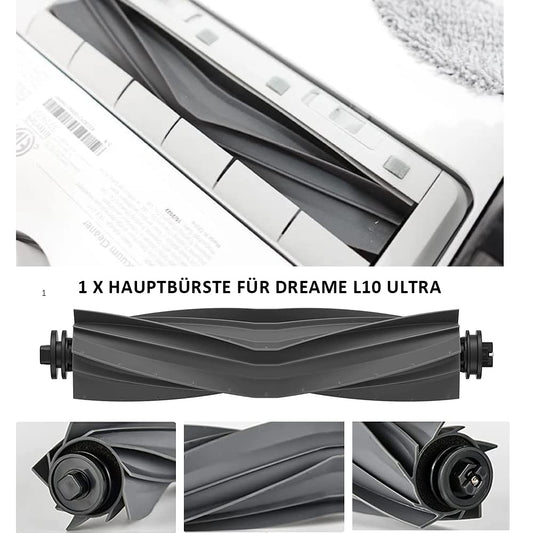 Anwor 18 piece accessory set for Dreame L10s Ultra, L10 Ultra, L10 Prime vacuum robots, includes 1 main brush, 4 Hepa filters, 4 dust bags, 4 mop cloths, and 6 side brushes replacement parts set.