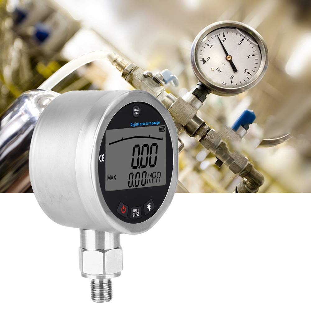 3.15 Digital Hydraulic Pressure Gauge made of stainless steel, 10000 Psi, Hydraulic Pressure Gauge, 10000 PSI, 400 Bar, 0-40 MPa, with G1/4 connection, Hydraulic Pressure Gauge Testing Device