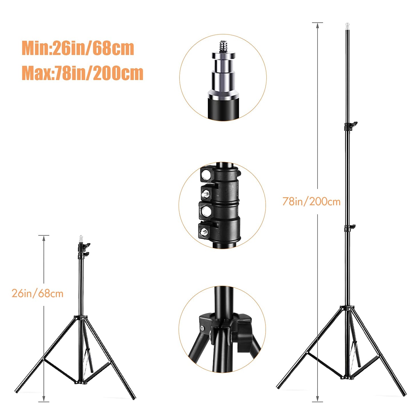 Andoer Softbox Photo Studio Set with Greenscreen, 2 x 3 meters photo studio background system, 3 softboxes, 3 x 85W 2800K-5700K photo lamps for video recording portrait photography.