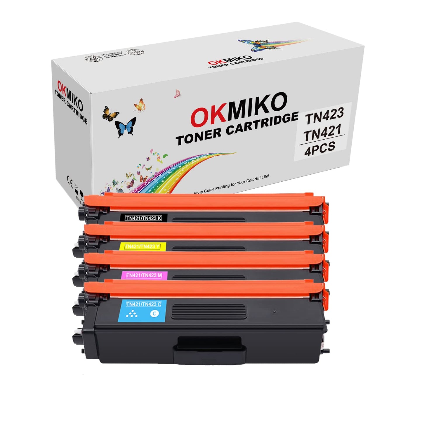 OKMIKO Upgrade TN-423 TN423 mfc-l8690cdw Toner Compatible Replacement Toner for Brother mfc l8690cdw Brother mfc-l8690cdw Brother hl-l8260cdw Brother dcp-l8410cdw