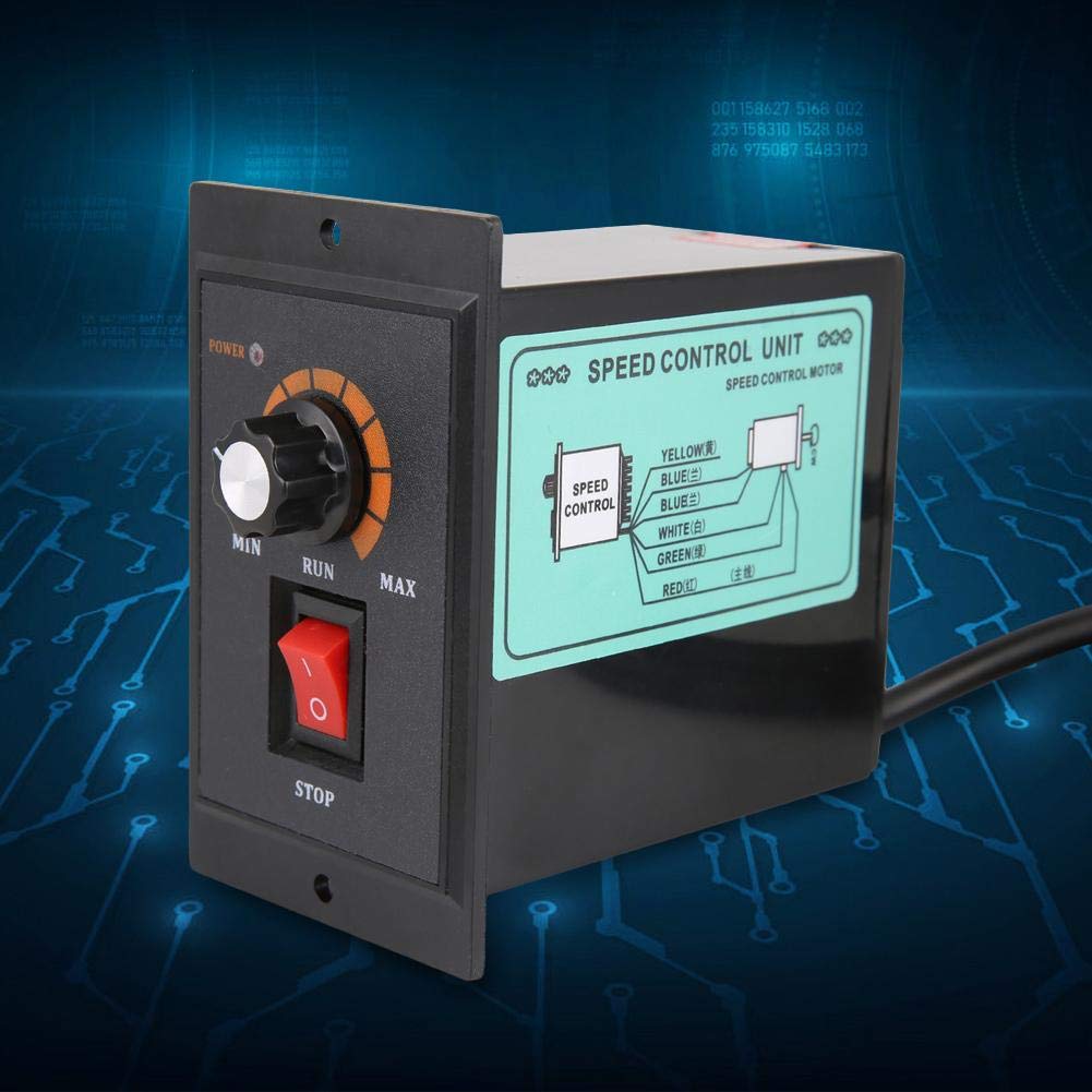 AC motor speed controller 220V 50/60Hz Single-phase Electric motor speed controller with Adjustable rotary switch (500W)