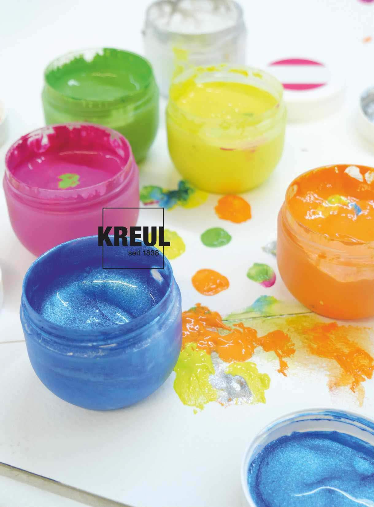 Kreul 23050 - Mucki finger paint for happy children & 2314 - Mucki luminous finger paint, 4 x 150 ml
