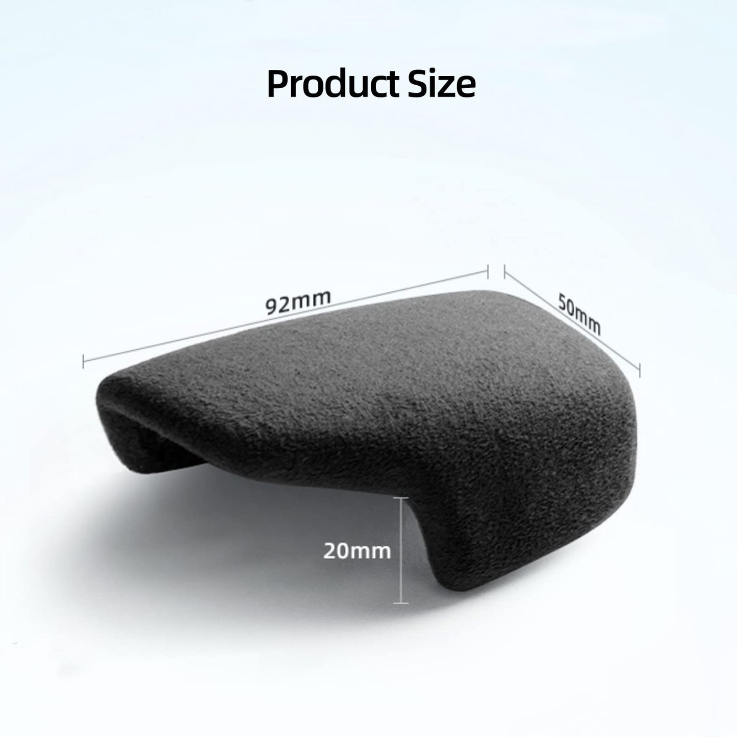 Alfantix gear shift knob cover, Alcantara material, trim for Audi A4 B9 A5 Q5 Q5L A6 Q7 S4 S5 SQ5 (black)