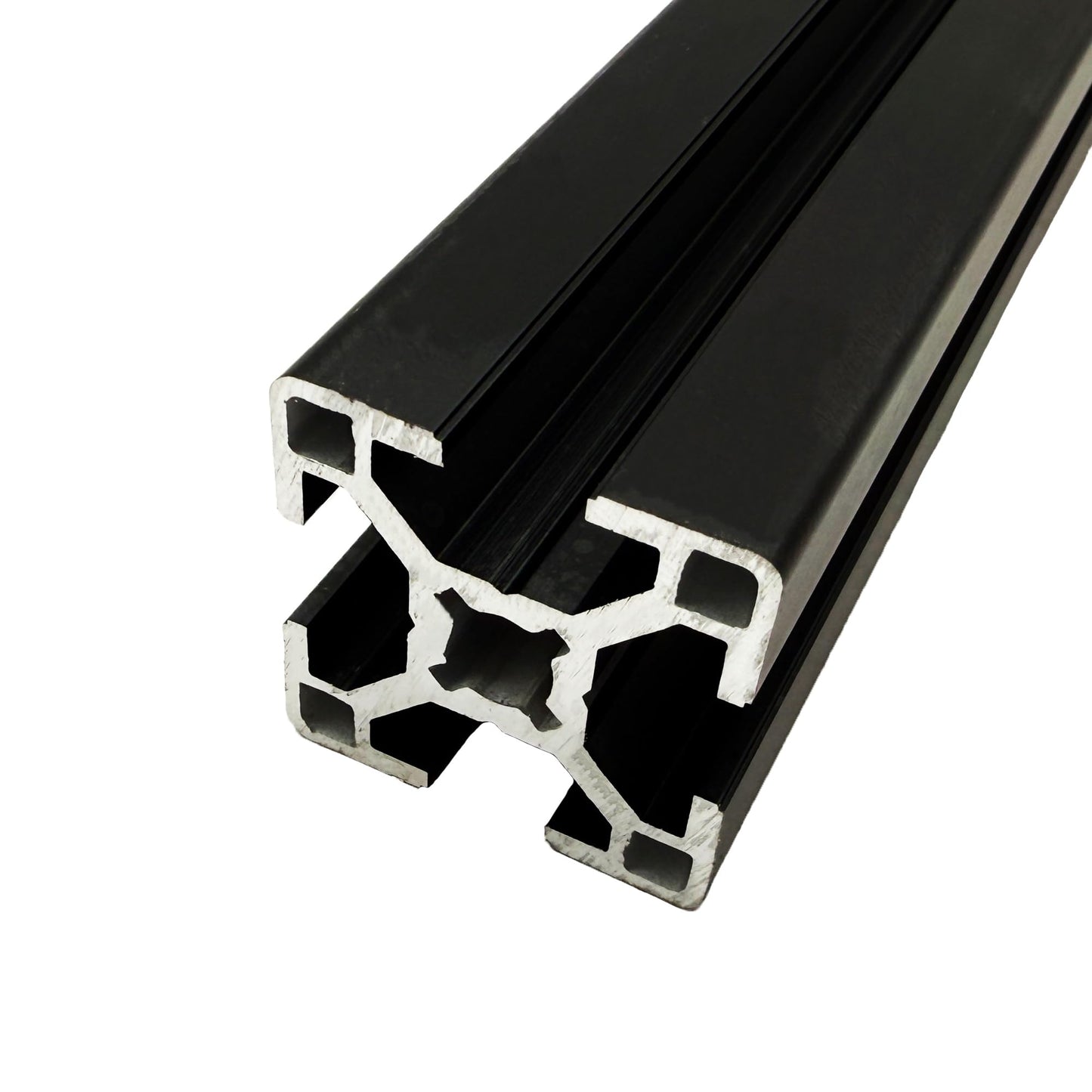 Aluminum profile 30x30 mm | Slot 8 | Length 1600 mm = 160 cm | black anodized E6/C35 | Aluminum profile | Slot profile | Lightweight | Mounting system