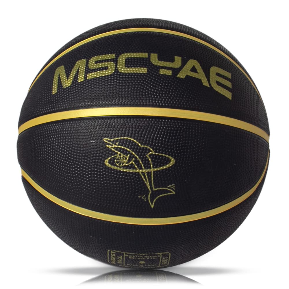 Basketball Size 5 for kids - Mini Basketball Size 3 for youth kids hands - Outdoor Rubber Black