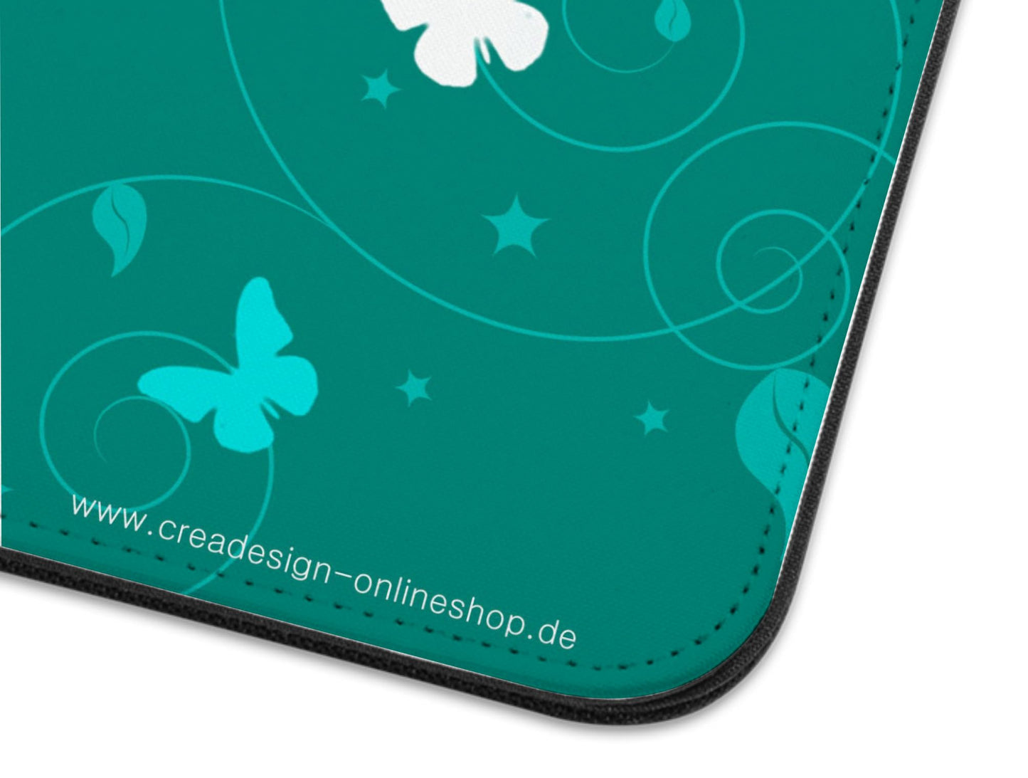 CreaDesign customizes A4 folder for kids 26.7x32.7x1 cm, with 10 clear pockets, expandable to 20, Butterfly Petrol design, document holder for students.