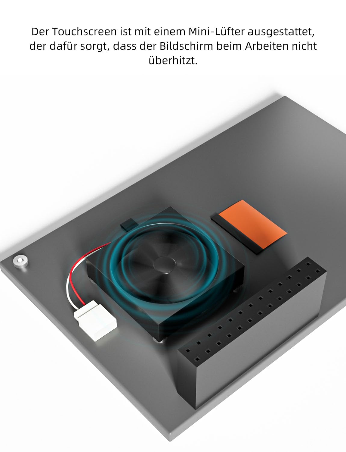 3.5 inch touchscreen for Raspberry Pi 5, 480 x 320 pixels 60 FPS mini monitor with stylus and mini fan for Raspberry Pi 3/4/5.