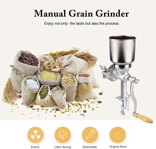 Universal - Corona, manual grain mill, grains, corn, flour mill, iron, kitchen utensils, table mounted, coffee beans, food, wheat, grains, oats, nuts