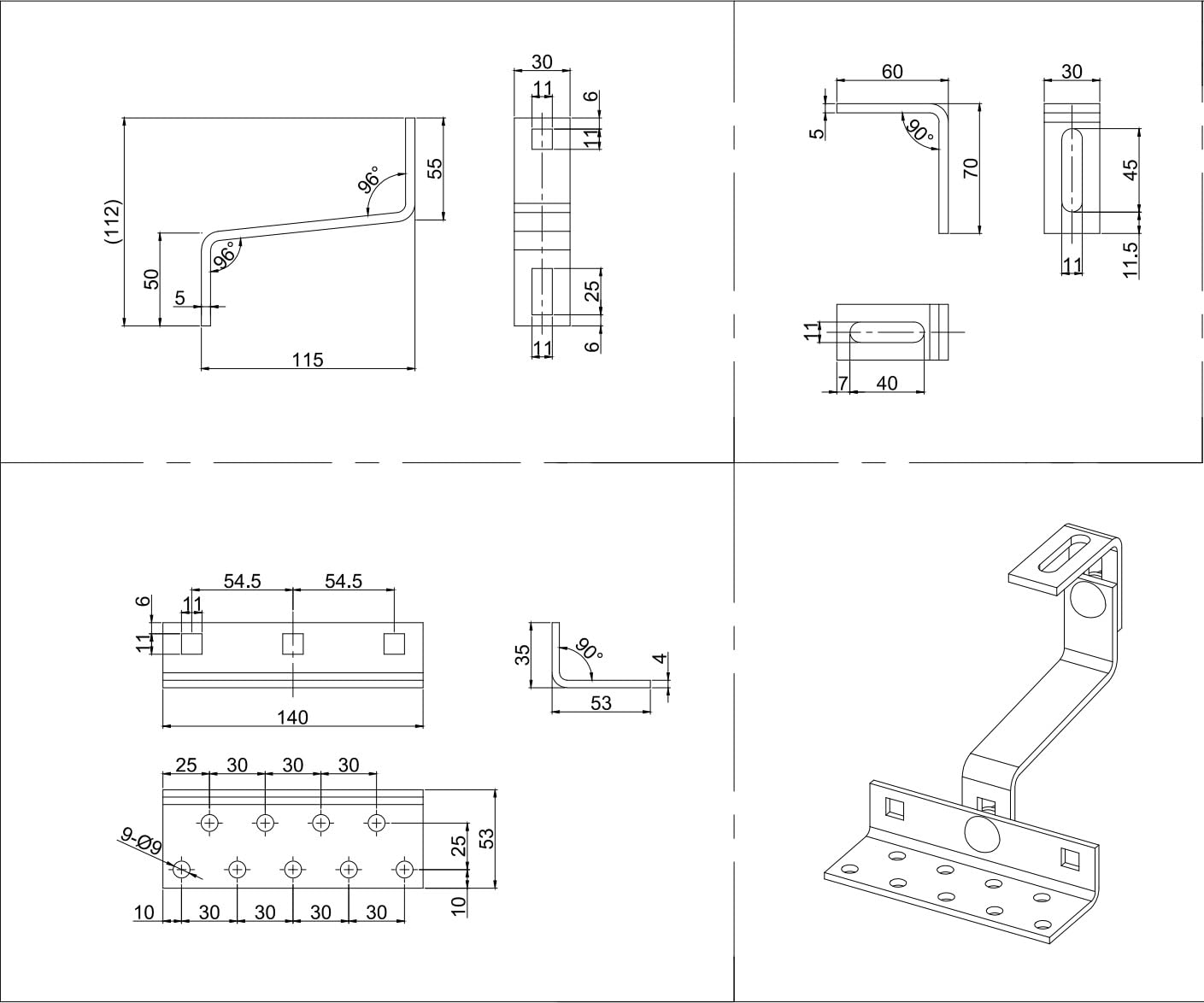 25X A2 roof hooks, 3-way adjustable - A2 stainless steel 1.4016 PV photovoltaic solar panel mounting roof bracket solar module installation set roof holder roof hooks/hooks roof hook