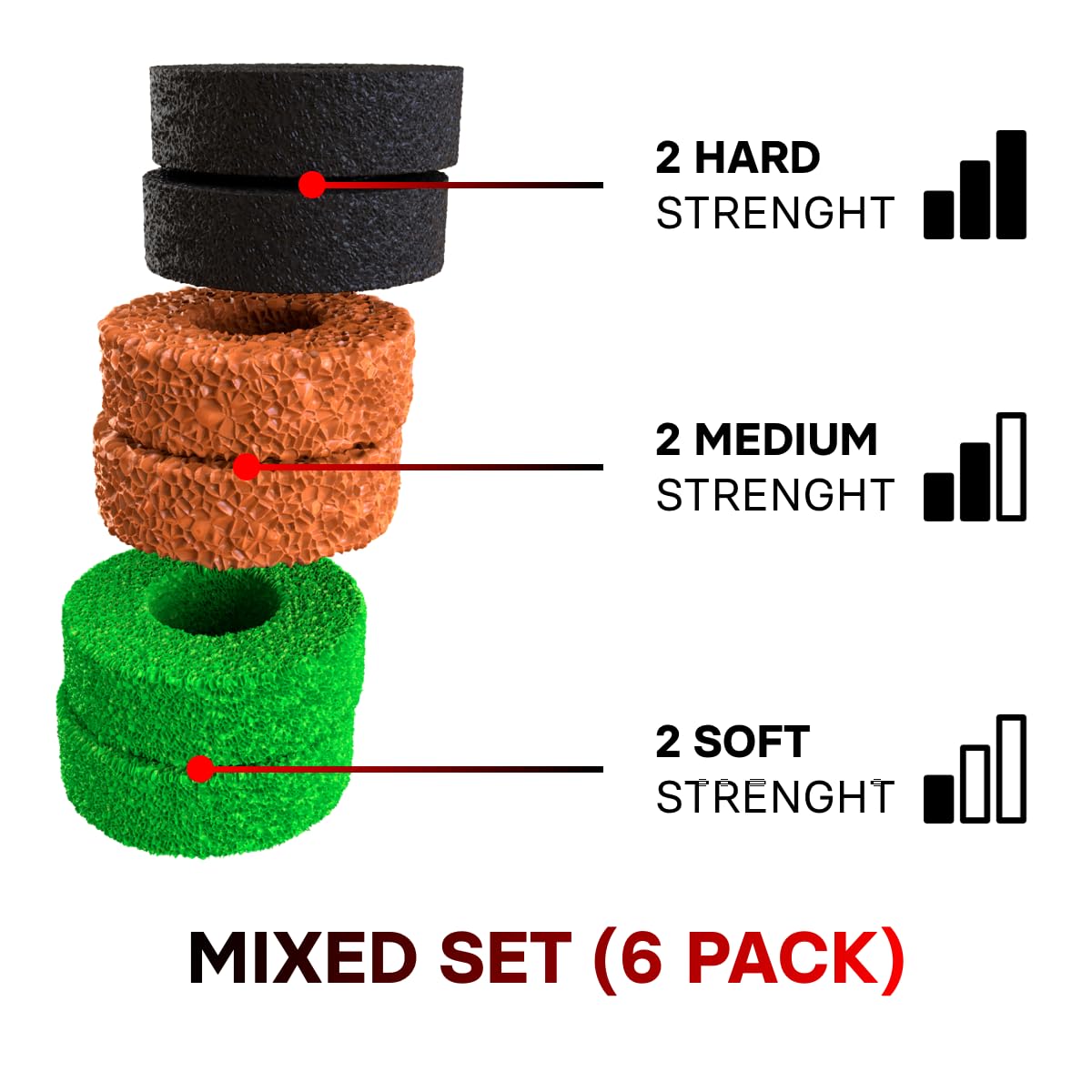 ProFPS PS5 Accessories / PS4 Accessories - 6X Precision Rings & 2X Mixed PS5 Sticks (Duo Pack) - Enhance Aim Assist & Thumbstick Movement with PS5 Controller Accessories - PS5 Accessories & PlayStation Accessories
