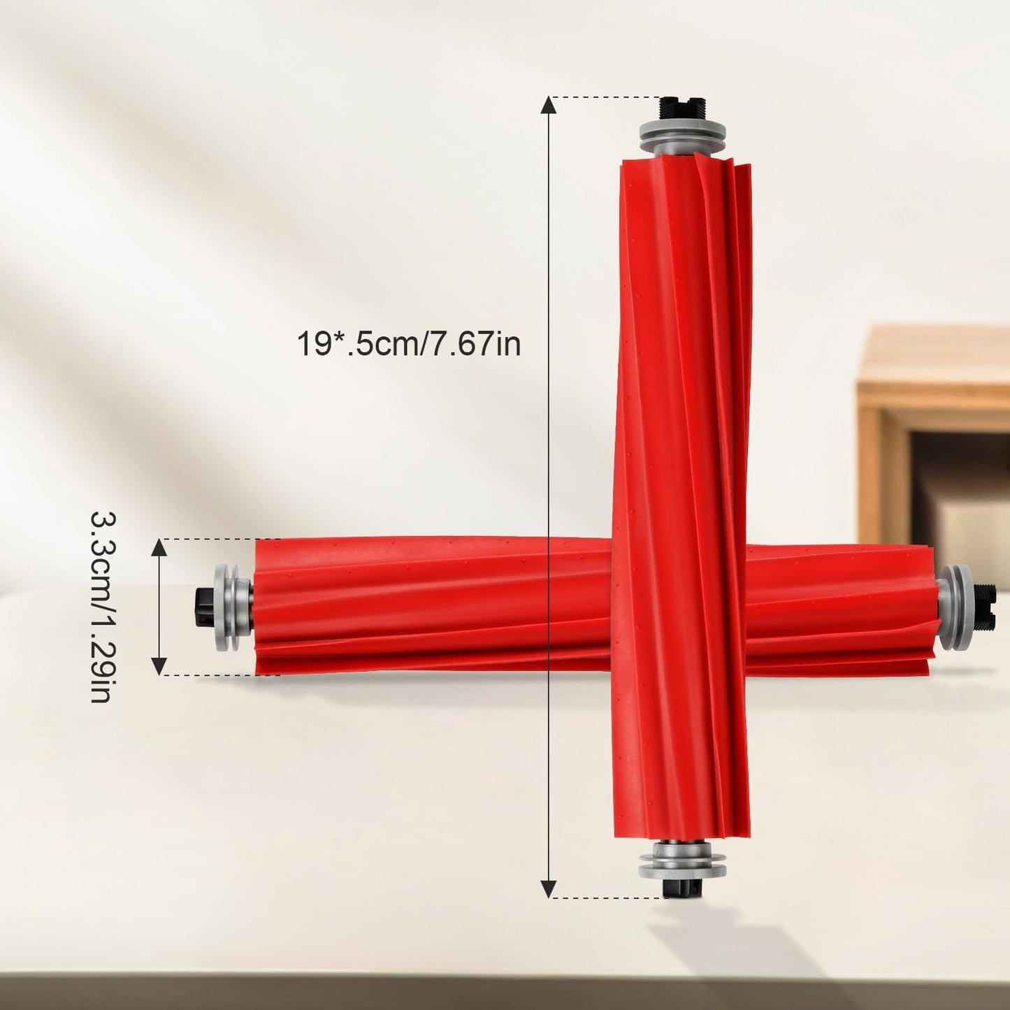 4 pieces main brush for Roborock S7 / S7+ / S7 MaxV / S7 Max Ultra / S7 MaxV Plus / S7 MaxV Ultra / S7 Pro Ultra / Q7 / Q7+ / Q7 Max / Q7 Max+ / Qrevo series vacuum cleaners, replacement roller brush.