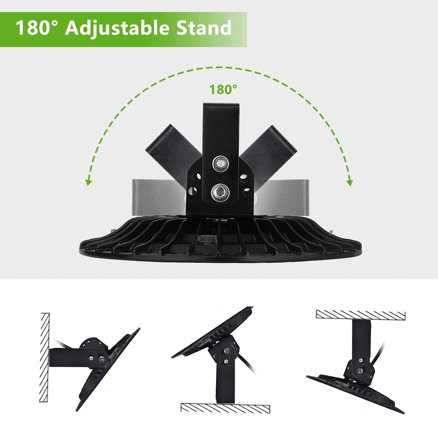 Hondony 10-Pack LED UFO Industrial Lamp, 100W LED Warehouse Light, 6500K Daylight LED High Bay Light, IP67 Waterproof UFO LED Workshop Lamp, LED Floodlight for Factory Warehouses, Stadiums, Workshops.