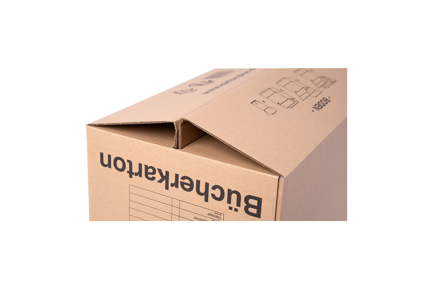 20 x book box moving box document box 500 x 300 x 350 mm up to 40 kg with sturdy strong double wall, quantity selectable from 5 to 240 pieces