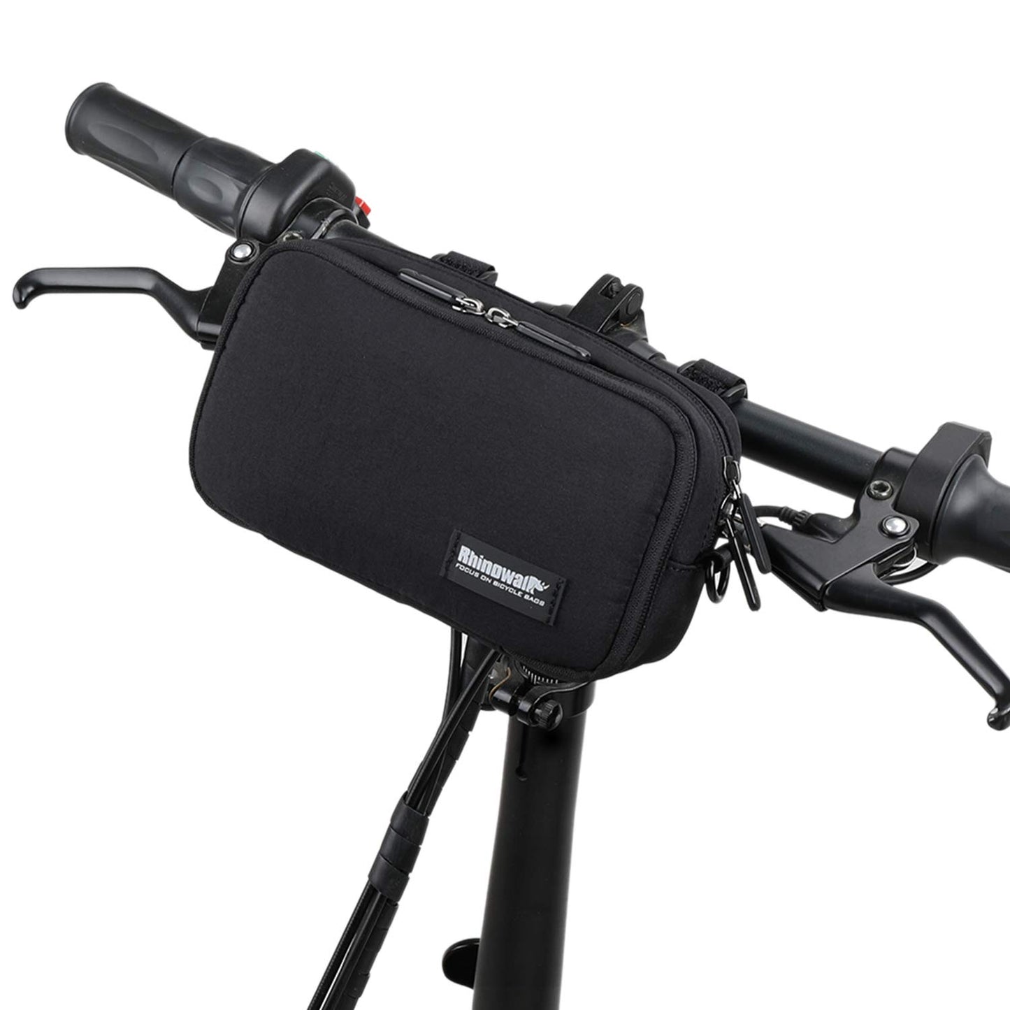BAIGIO front pocket for bicycle, handlebar bag with rain cover, multifunctional, shoulder bag, crossbody bag