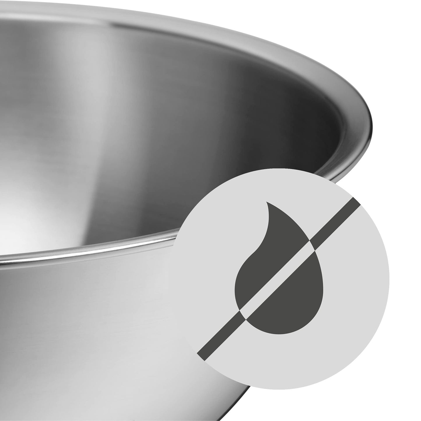 WMF Gourmet Bowl Set 4-piece, Stainless Steel Bowls for the kitchen 0.75l - 2.75l, Stainless Steel Mixing Bowl, Salad Bowl, Serving Bowl, Cromargan, stackable