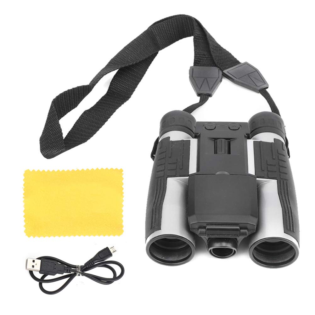 Adult binoculars with camera Fs608 12X32 Digital Telescope 1080P multifunction video recording outdoors for capturing images. Binoculars with 32G storage support tripod, built-in.