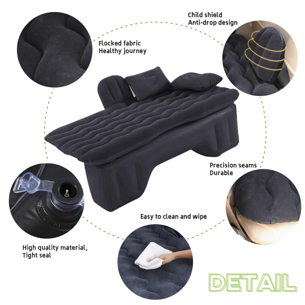 Inflatable car mattress, Rücksitz air mattress, sleep bed for camping, hiking, travel.
