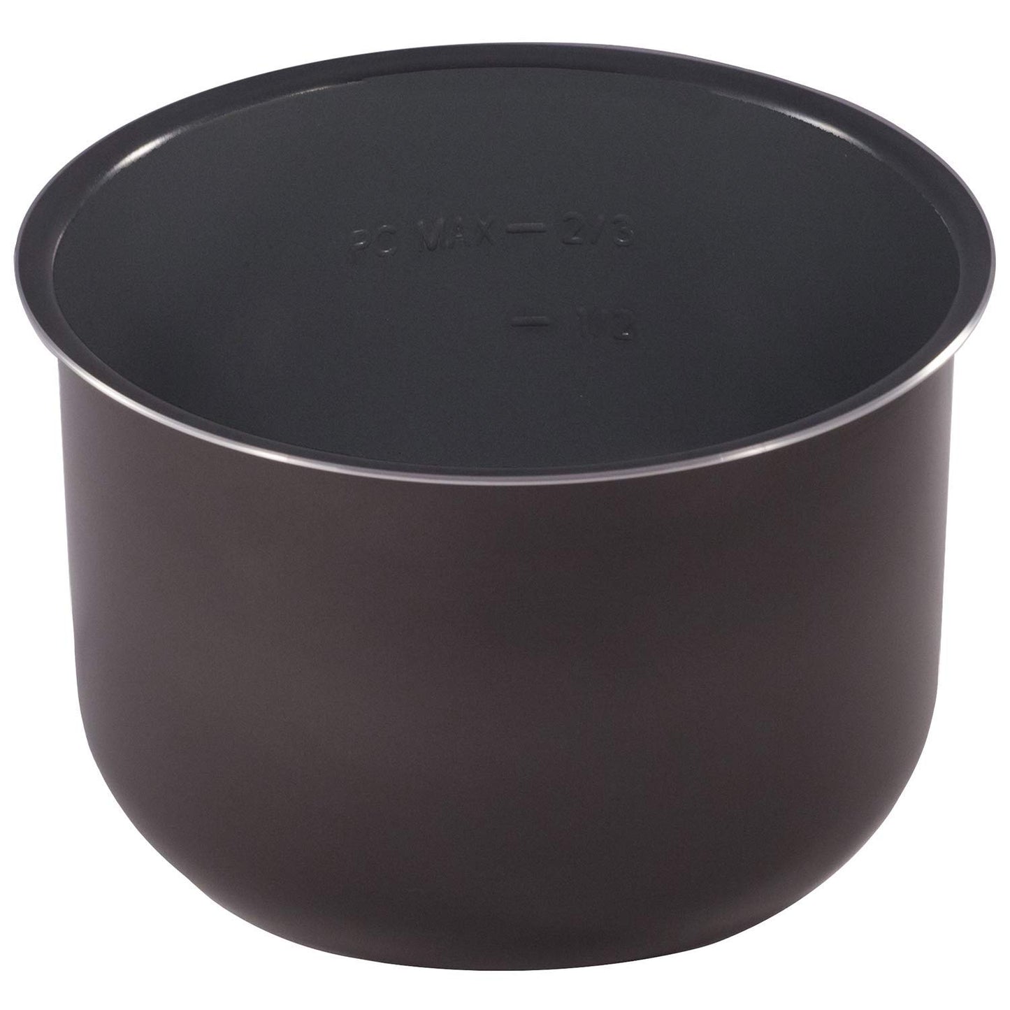Instant Pot ceramic inner pot 26.4cm diameter with IP ceramic non-stick pot, grey, 7.6 liters / 8 pints.