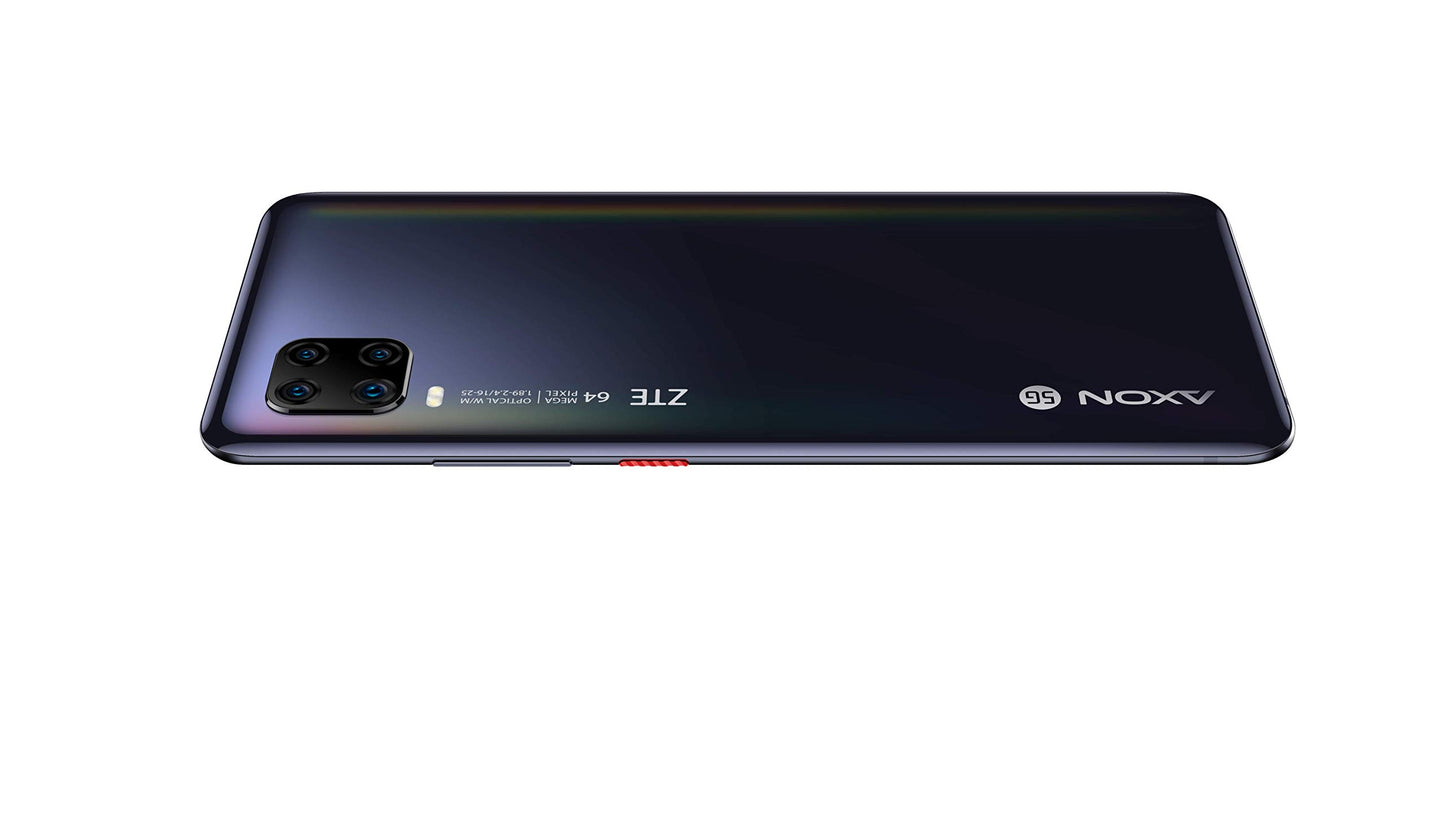 ZTE Smartphone AXON 11 5G (6.47 inch AMOLED Waterdrop Display, 128GB internal storage, 6GB RAM, 64MP main camera, 20MP front camera, NFC, 5G, Android 10) black