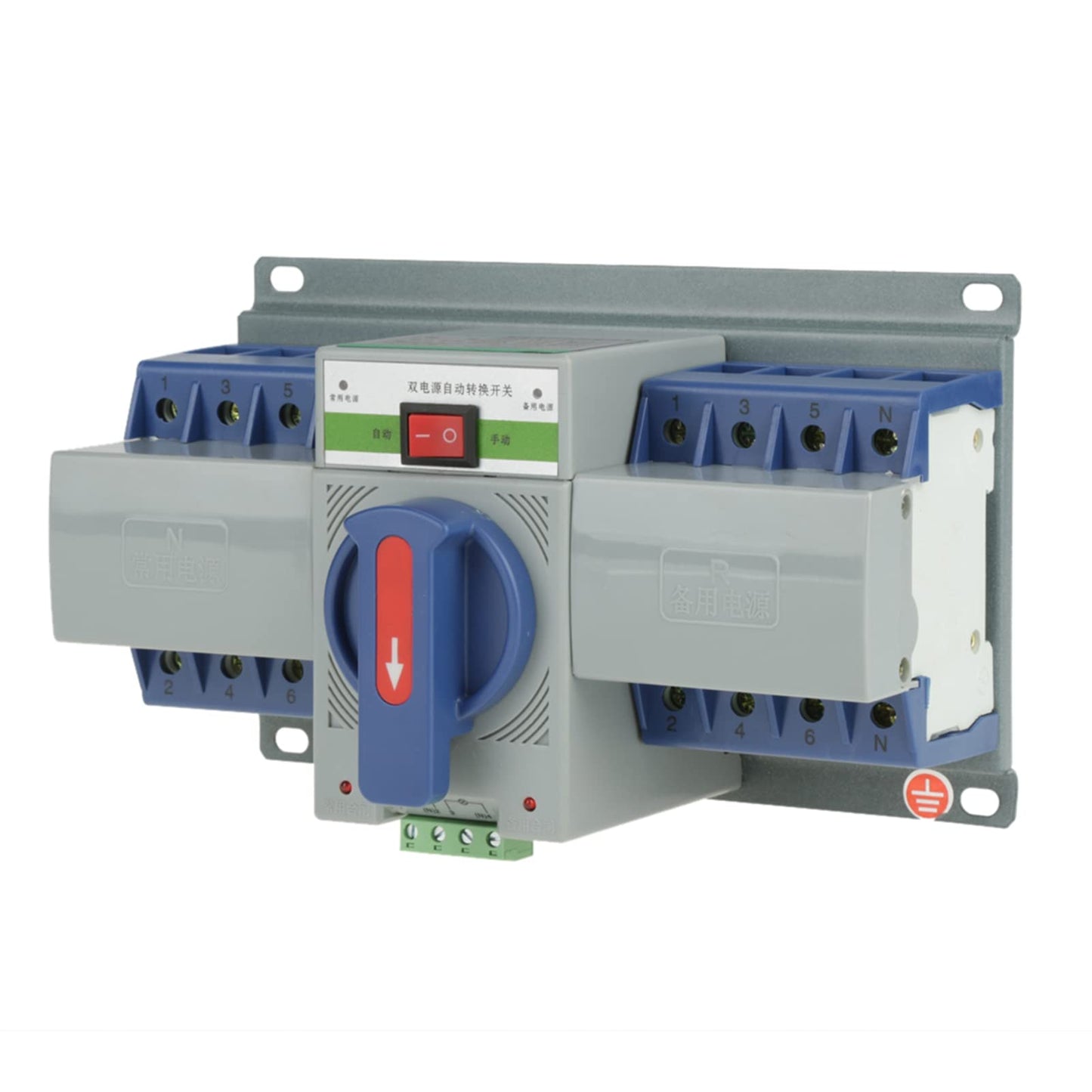 400V 63A 4P Dual Power Automatic Transfer Switch, Dual Power Generator Switch with EPS Fire Power Supply Interface