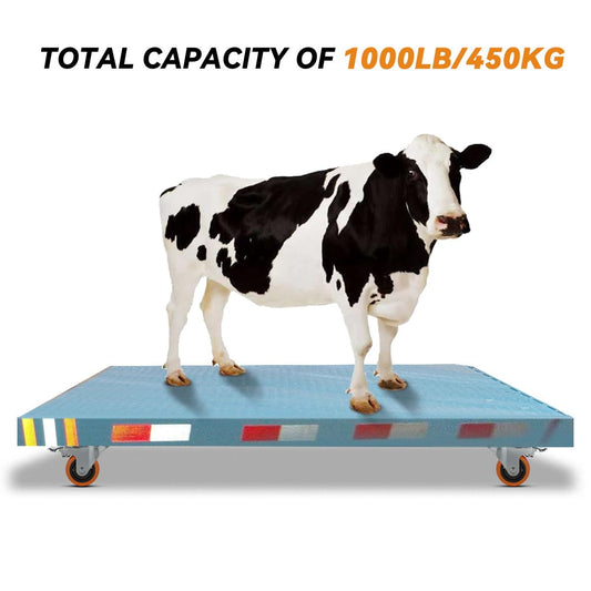 WBD WEIBIDA 75mm furniture casters with 4 brakes, double locking 360-degree polyurethane swivel casters heavy duty with 450kg load capacity, silent casters for furniture transport, table, cabinet, set of 4