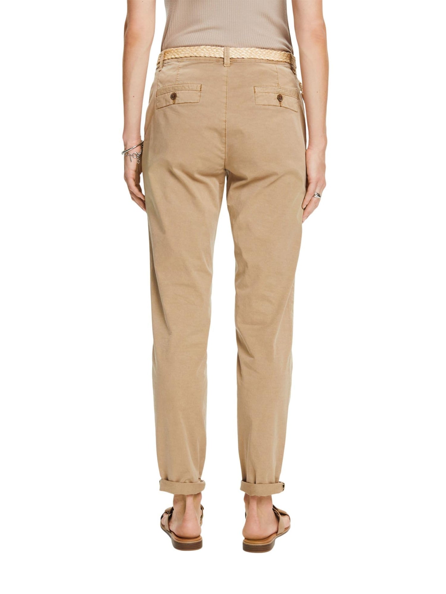 ESPRIT Women's 993EE1B312 Pants, 240/Taupe, 32W/32L