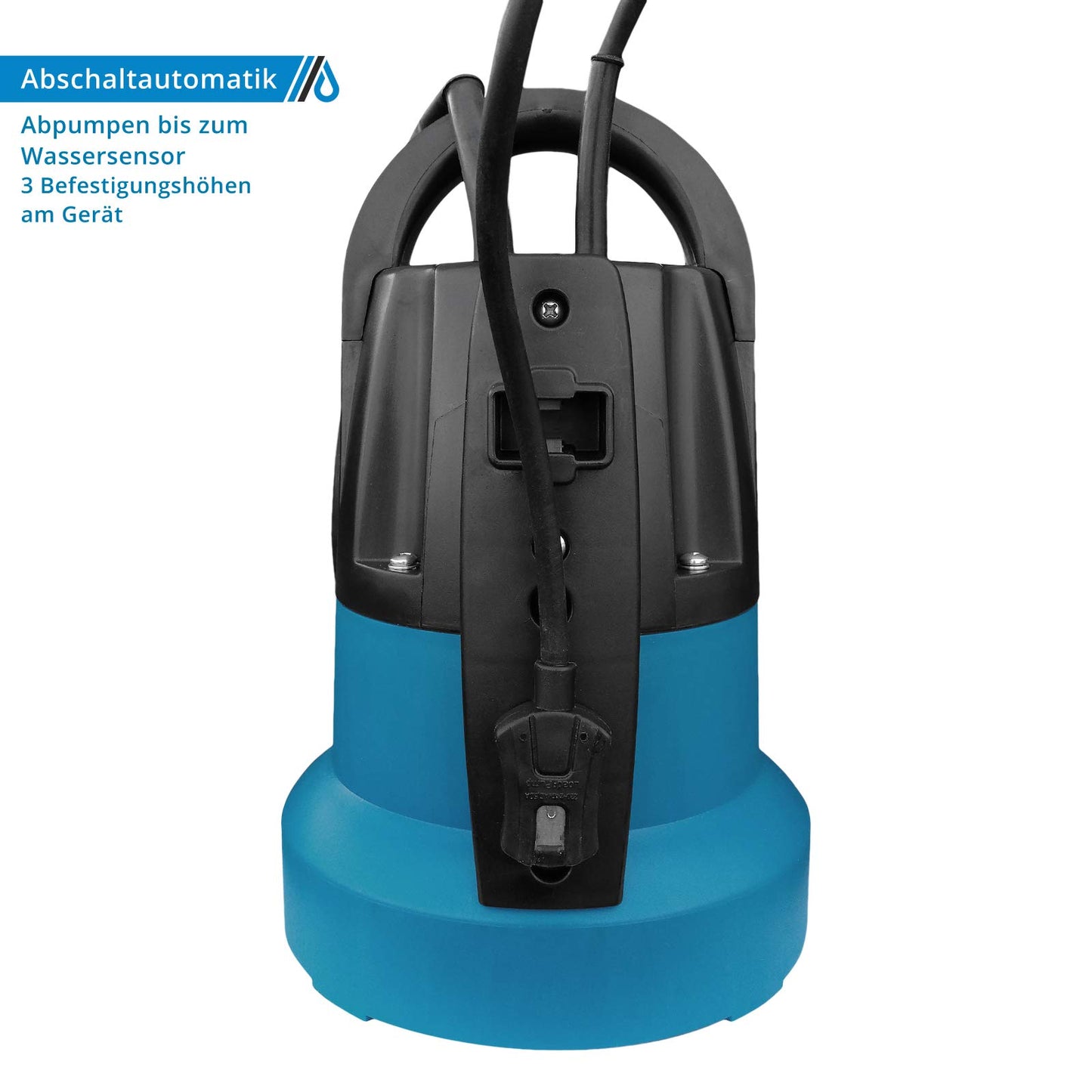 ALLEGRA Submersible Pump FSP 7000 | 7000 l/h | 400W power, dirty water pump, max. delivery head 8m, 10m connection cable, max. suction height 7m, submersible pump, garden pump