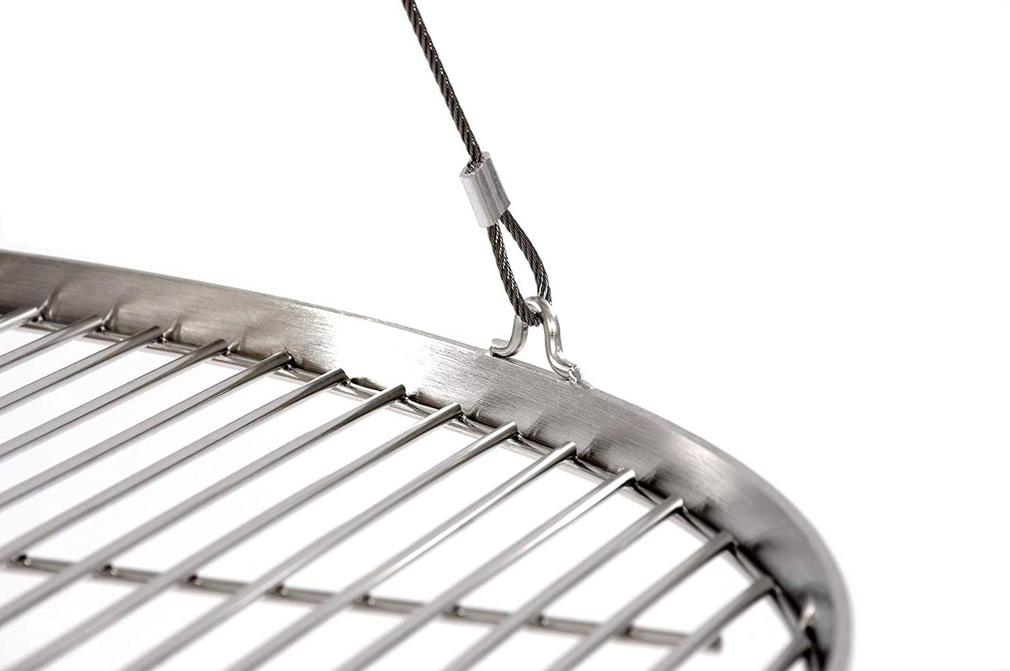 80 cm stainless steel grill grate for tripod swing grill BBQ grill. New with rope.
