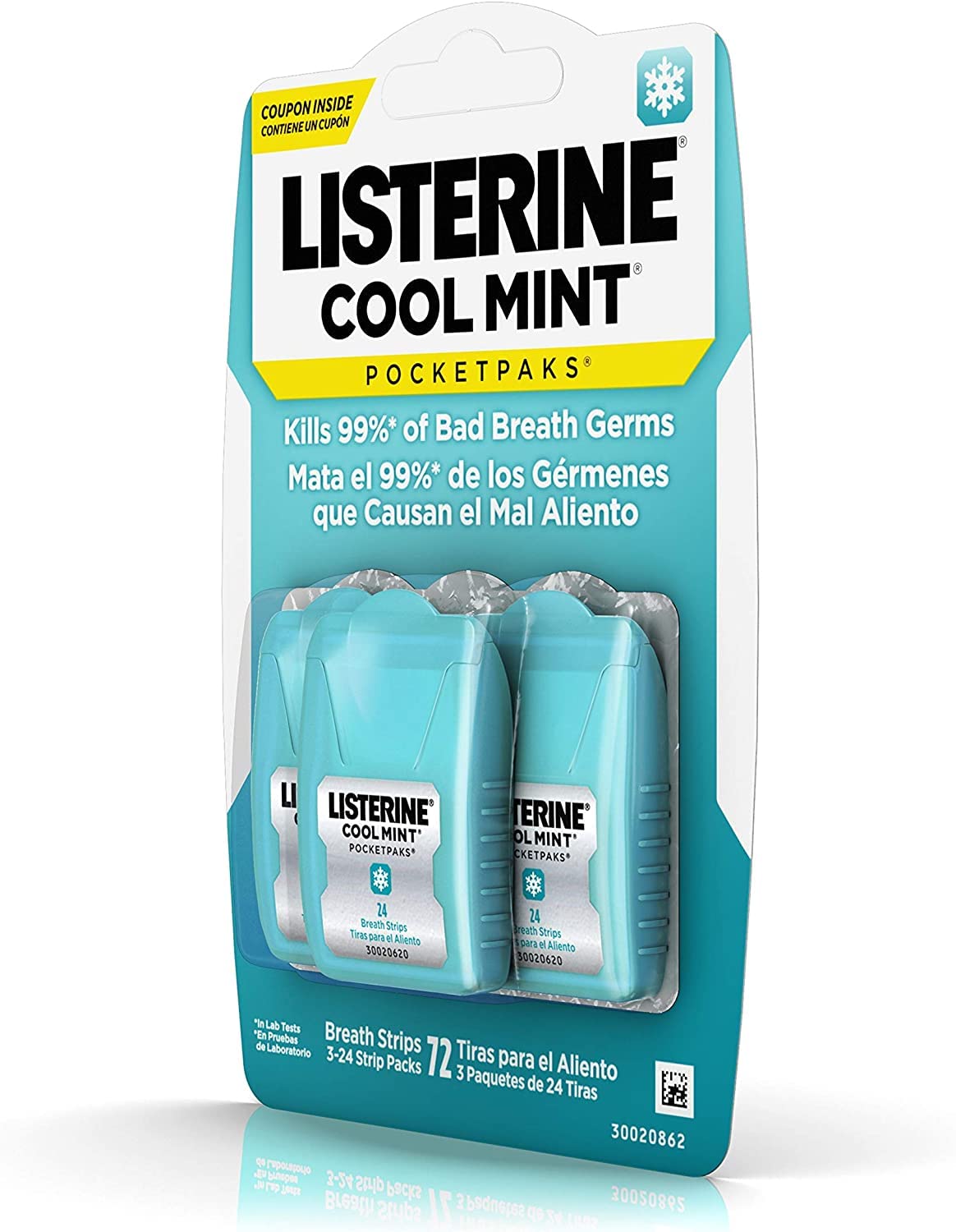 Listerine PocketPaks, Cool Mint, 24 Strips (Pack of 12) by Listerine