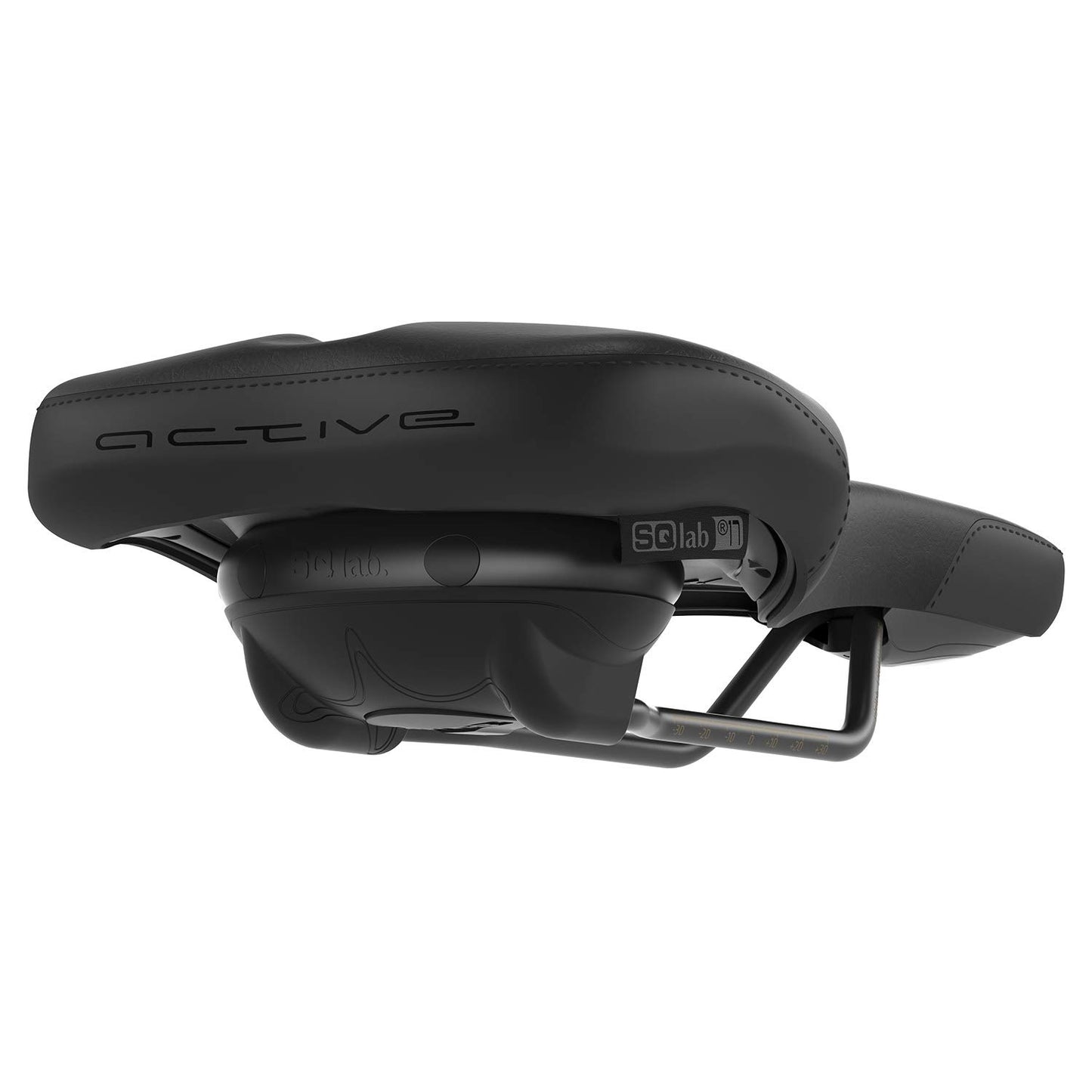 SQlab Unisex - Adult 602 Ergolux Active 2.0 Bicycle Saddle, Black, 14 cm