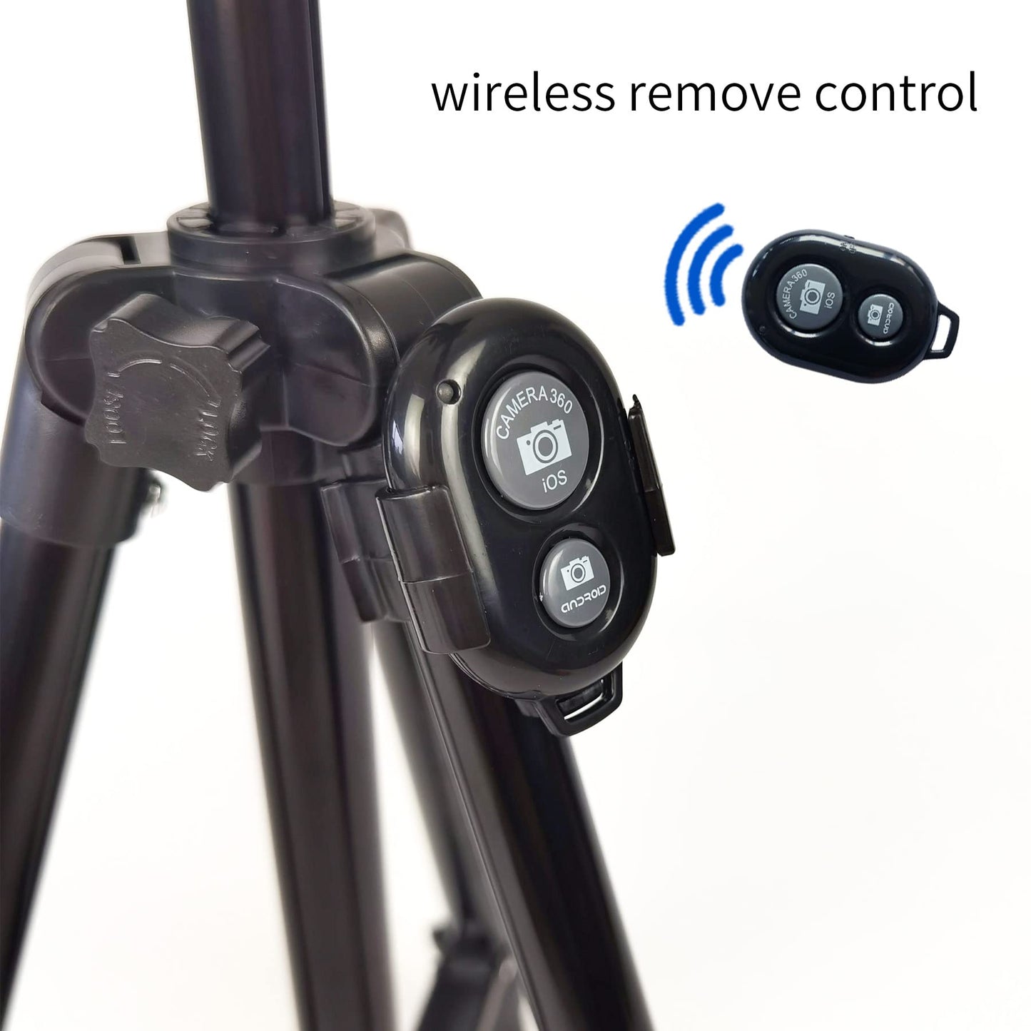 Smartphone video kit, vlogging kit, YouTuber kit, with microphone light tripod, 50 inches, extendable phone clip remote, compatible with iPhone/smartphone/cameras.
