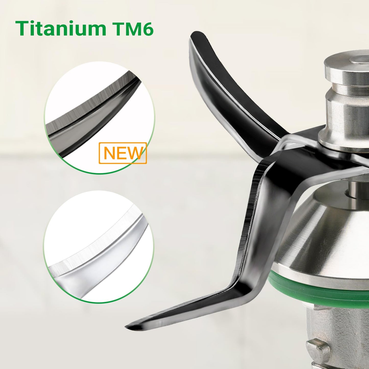 Titanium cutting blade knife for Vorwerk Thermomix TM6 kitchen machine accessory
