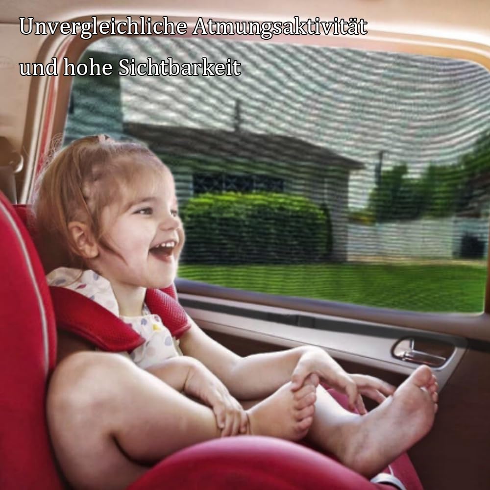 2 pieces of mesh material sunshades for MPV sliding doors, single-layer sunshade for large square auto SUV MPV van, with UV protection and breathable function.