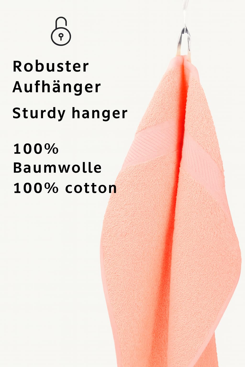 Betz bath towel large XXL size 100 x 200 cm bath towels sauna towel Palermo 100% cotton color Apricot