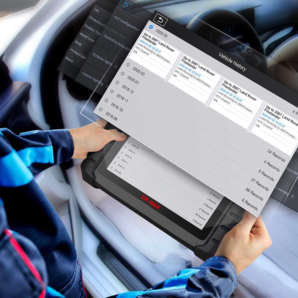 iCarsoft CR MAX Professional multi-brand vehicle diagnostic tool for fault analysis, Universal diagnostic tool, Read/Clear faults - Reset injectors - FAP regeneration.